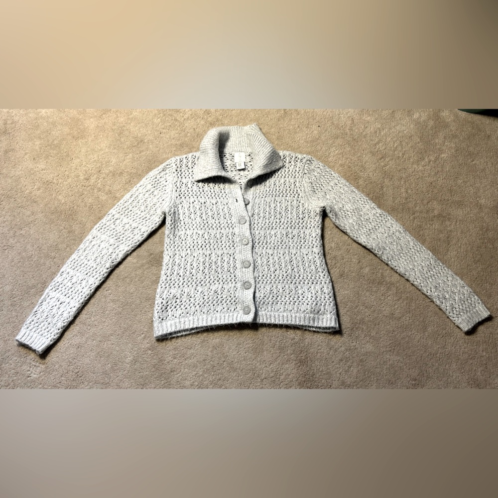 Joie women's XS collared ultra soft button down cardigan sweater - Picture 2 of 7
